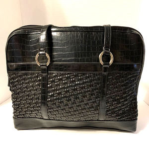 Coldwater Creek Faux Leather Computer Bag